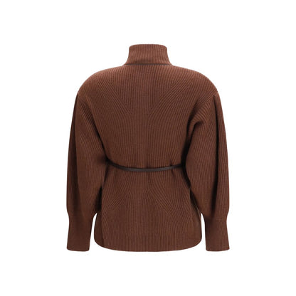 Brown Wool Oves Aries Cardigan