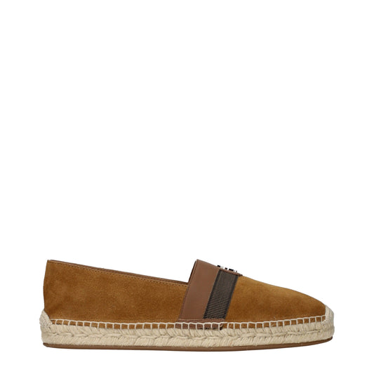 Brown Leather Espadrilles