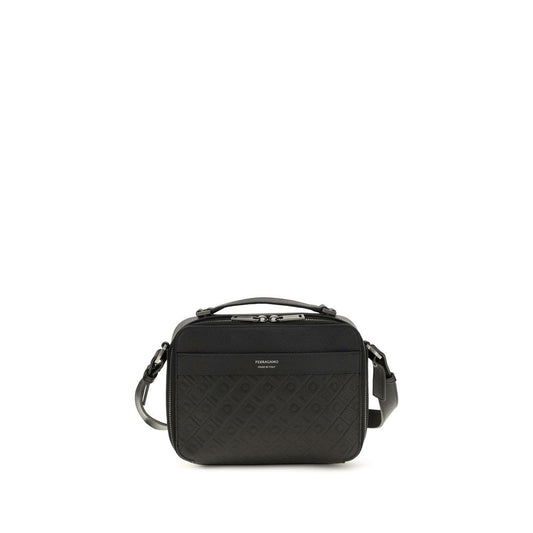 Black Calf Leather Bos Taurus Shoulder Bag