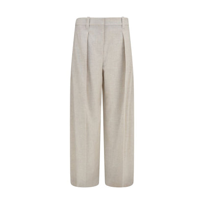 Beige Wool Oves Aries Dress Pants