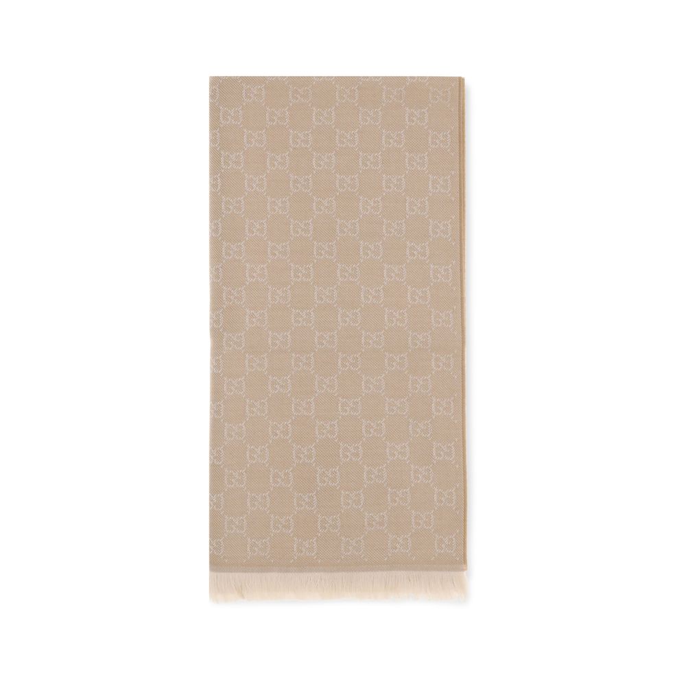Beige Wool Oves Aries Foulard