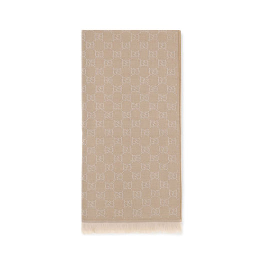 Beige Wool Oves Aries Foulard