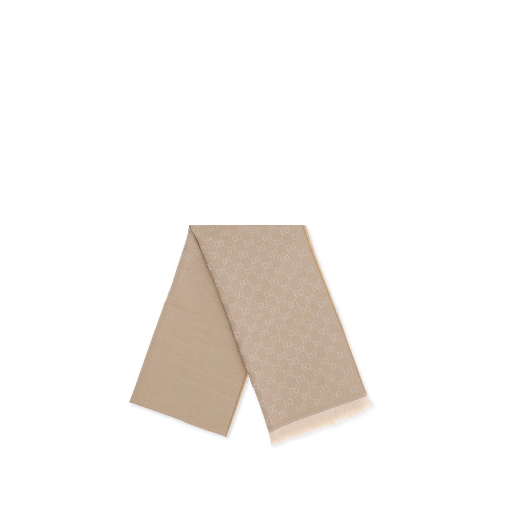 Beige Wool Oves Aries Foulard