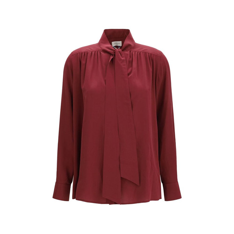 Bordeaux Silk Blouse