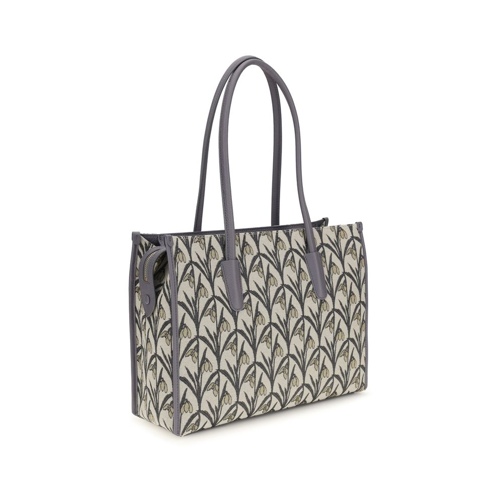 Gray Fabric Shoulder Bag