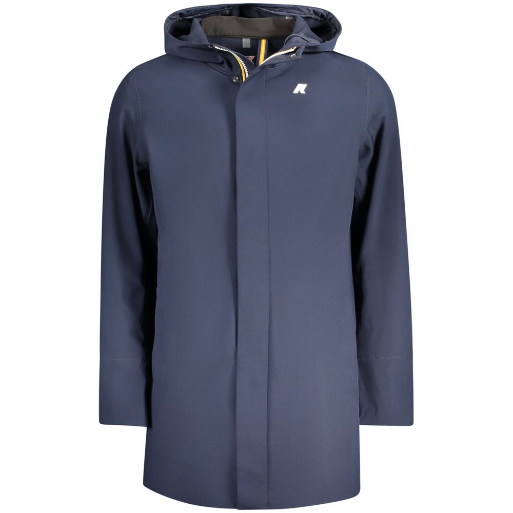 Blue Polyester Men's Jacket