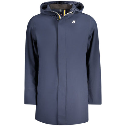 Blue Polyester Men's Jacket