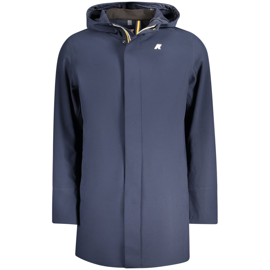 Blue Polyester Men's Jacket