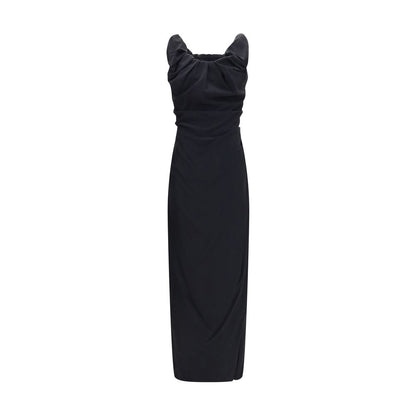Black Viscose Casual Dress