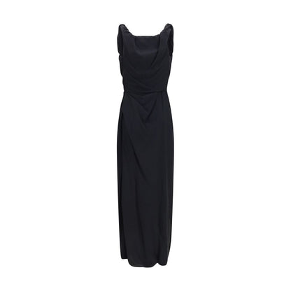 Black Viscose Casual Dress