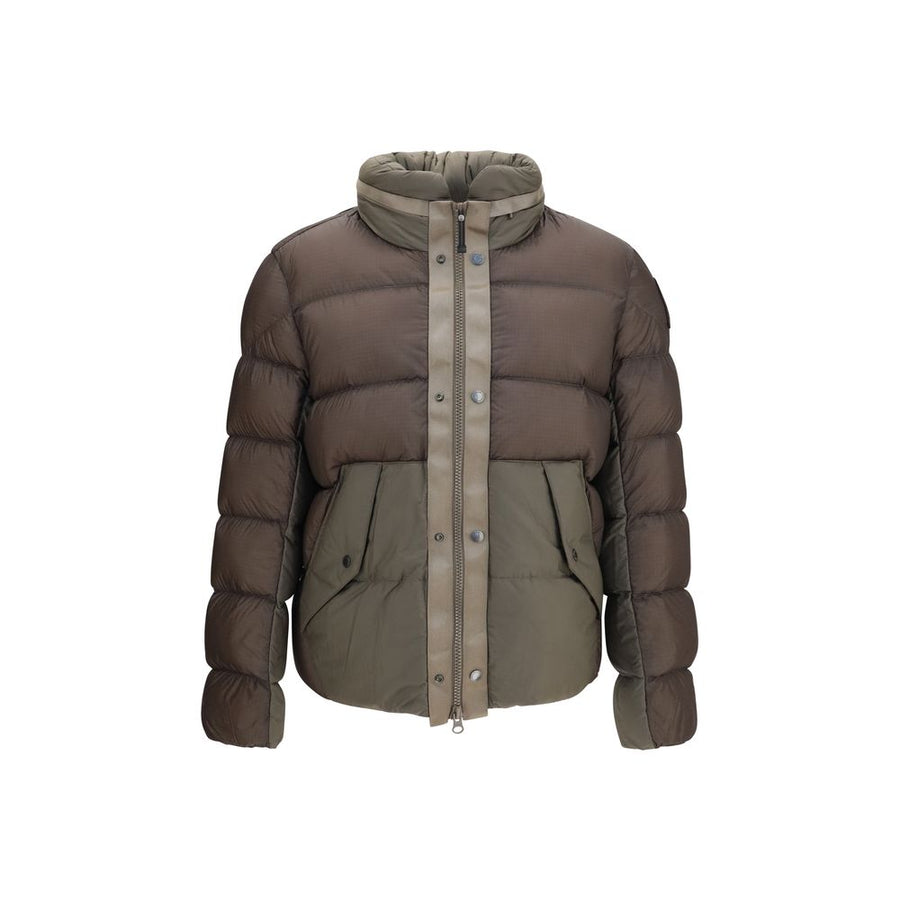 Bicolor Polyamide Full-Length Jacket