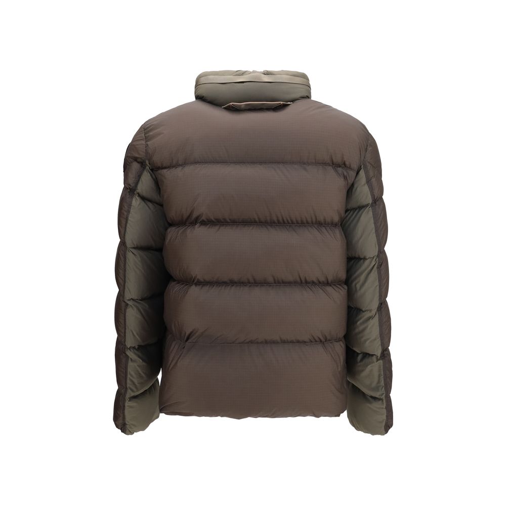 Bicolor Polyamide Full-Length Jacket