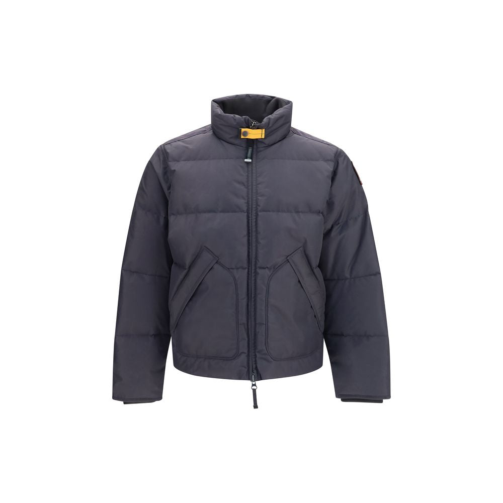 Gray Polyamide Full-Length Jacket
