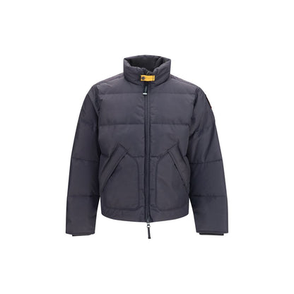 Gray Polyamide Full-Length Jacket