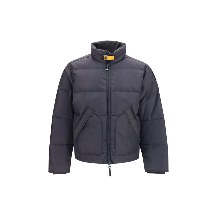 Gray Polyamide Full-Length Jacket