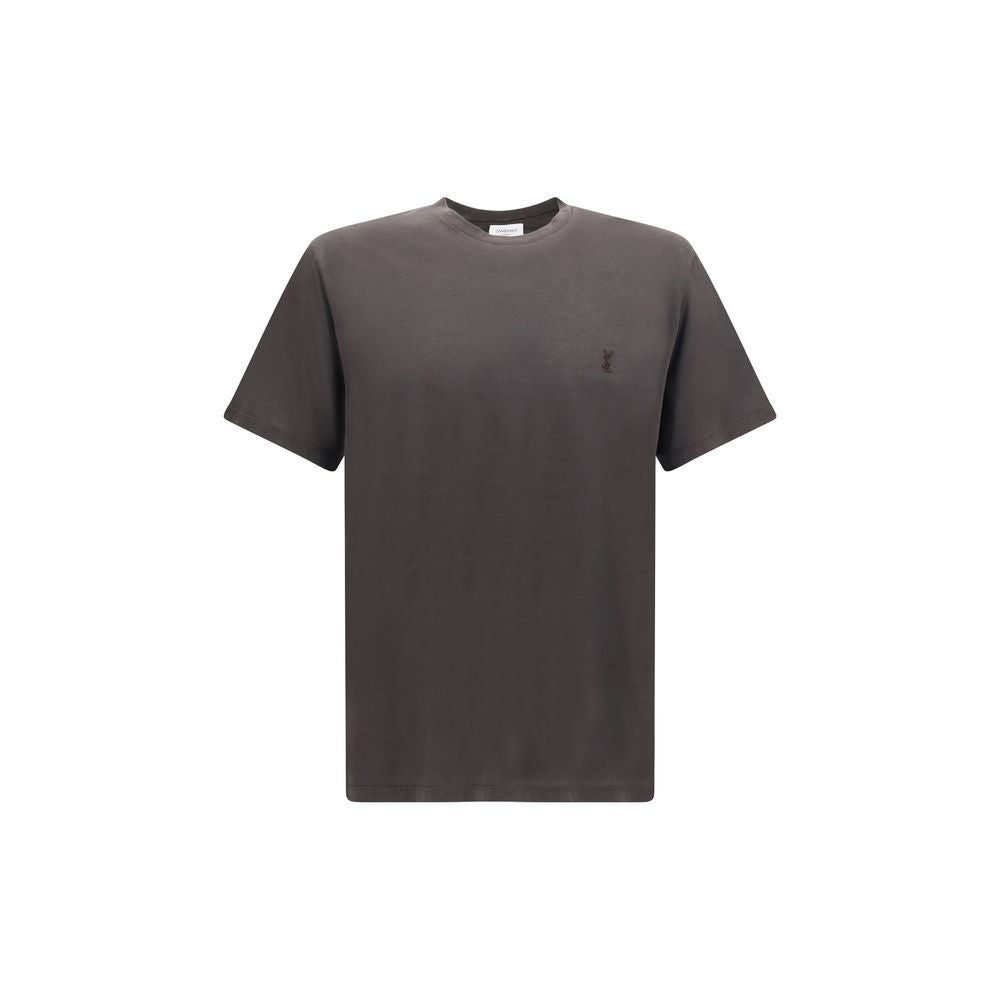 Brown Silk T-Shirt