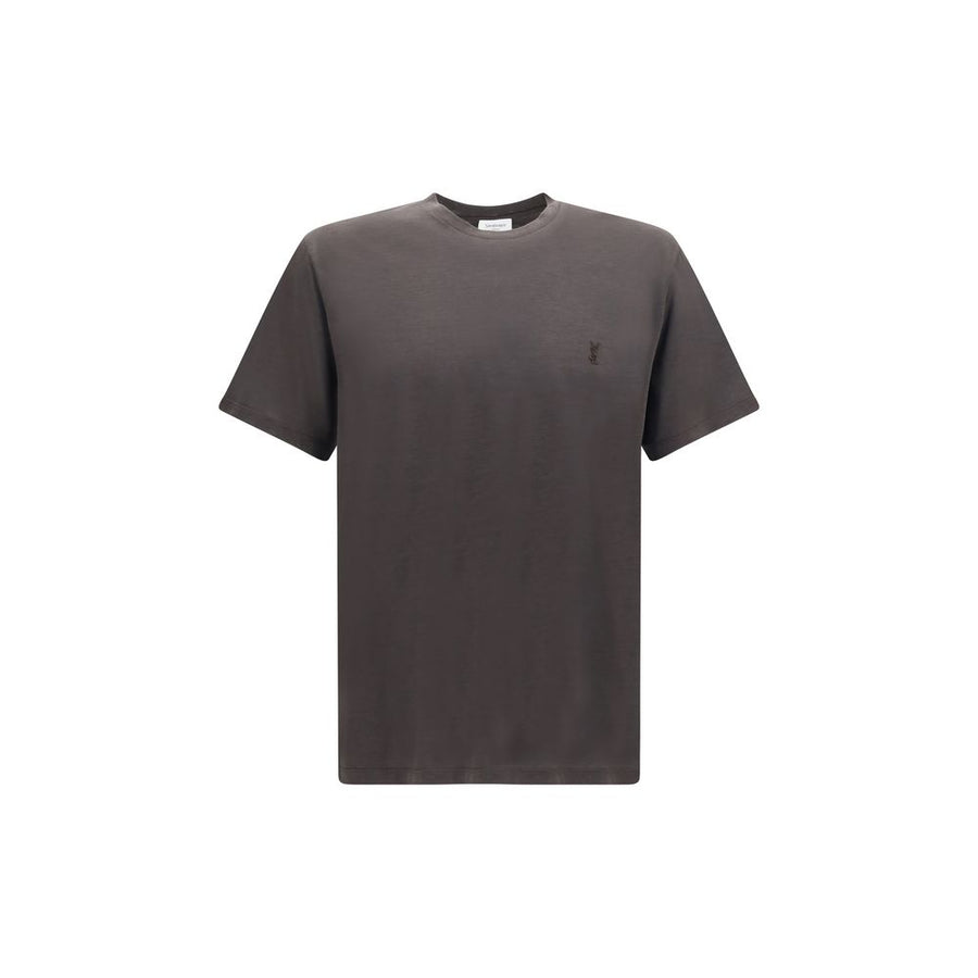 Brown Silk T-Shirt
