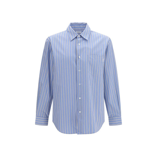 Blue Cotton Pattern Shirt
