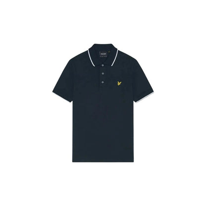 Blue Cotton Polo Shirt