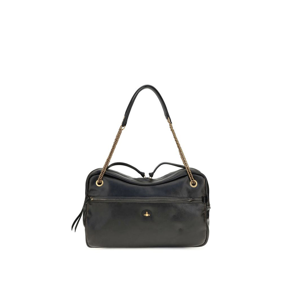 Black Calf Leather Bos Taurus Shoulder Bag
