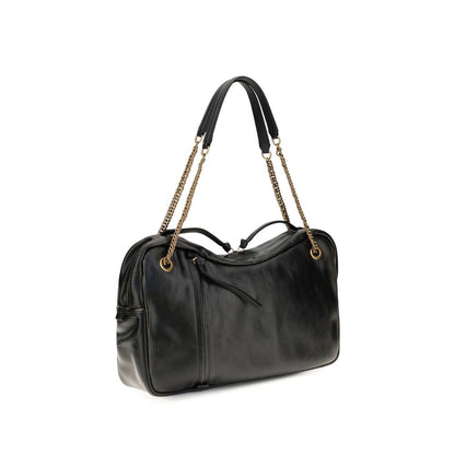 Black Calf Leather Bos Taurus Shoulder Bag