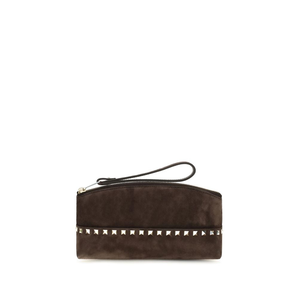 Brown Suede Leather Handbag