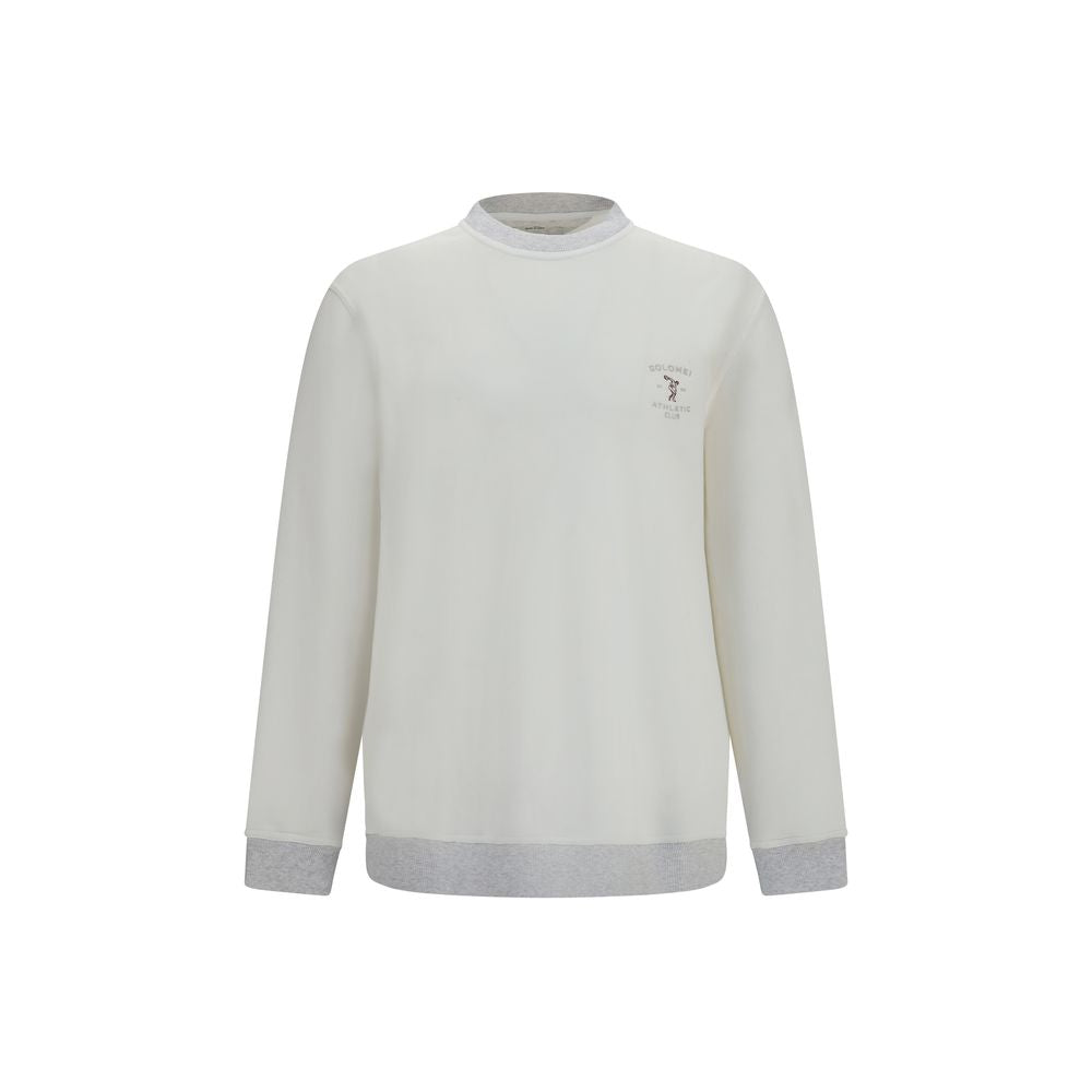 White Cotton Sweatshirt