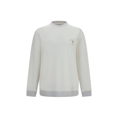 White Cotton Sweatshirt