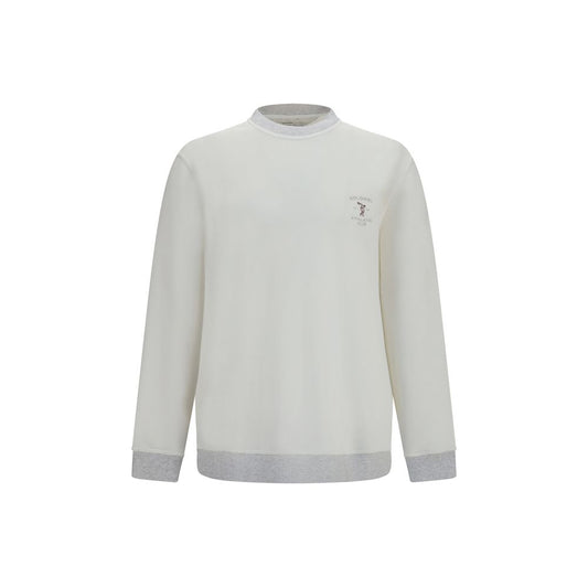 White Cotton Sweatshirt