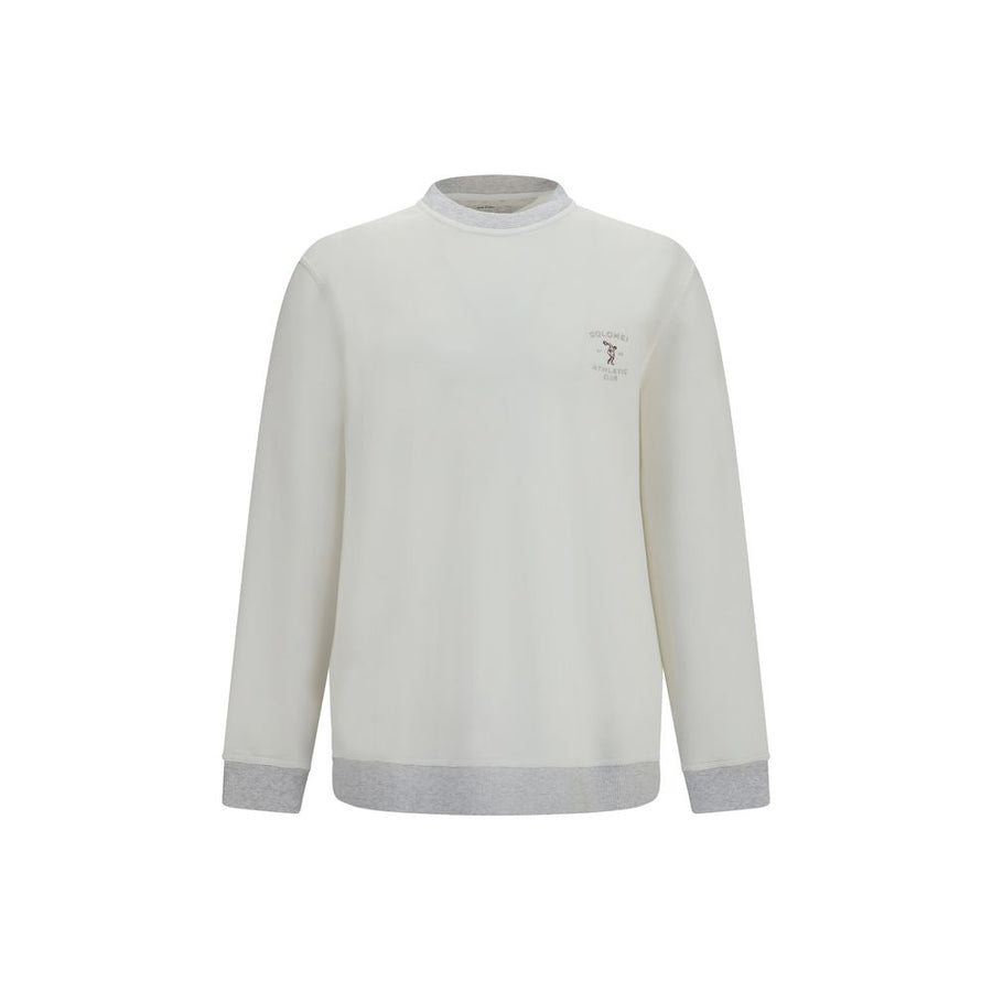 White Cotton Sweatshirt