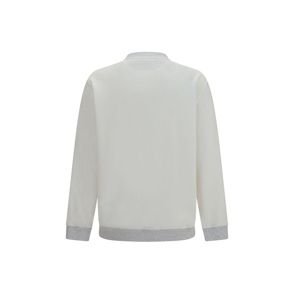 White Cotton Sweatshirt