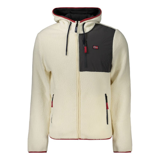 Bianco Poliestere Uomo Felpa