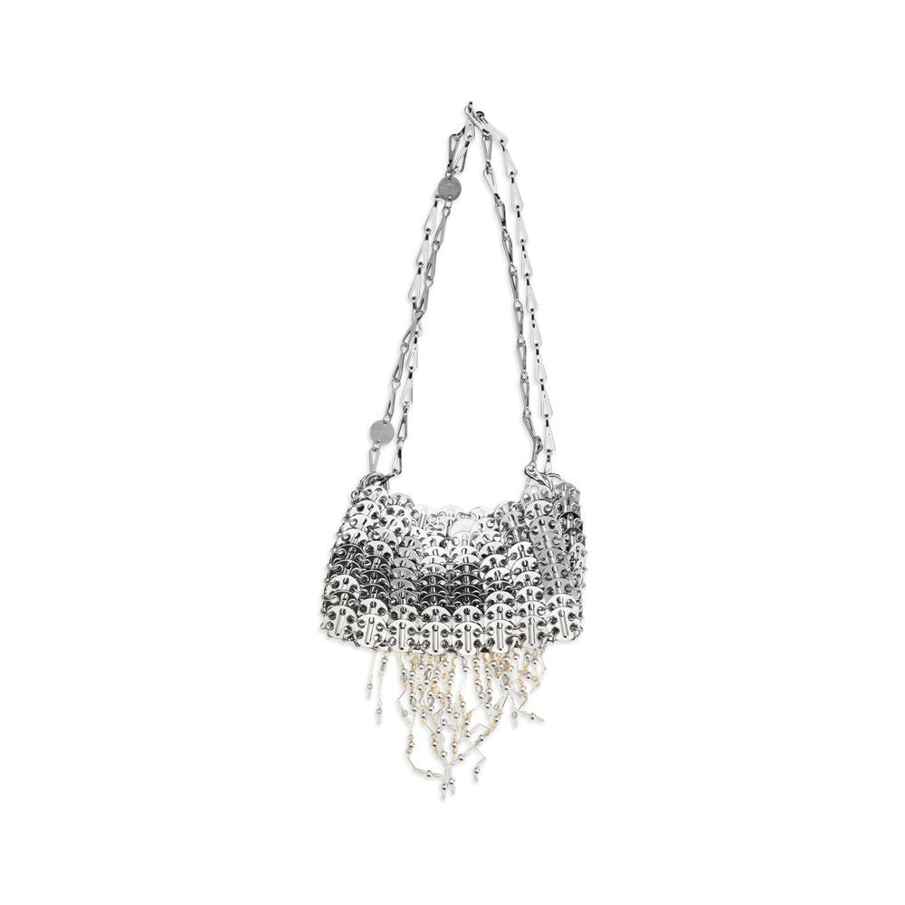 Silver Stainless Steel Shoulder Bag