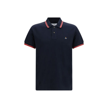 Blue Cotton Polo Shirt