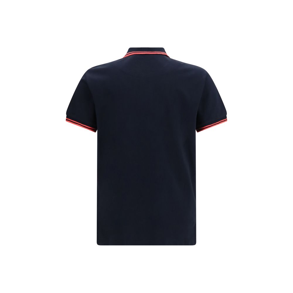 Blue Cotton Polo Shirt