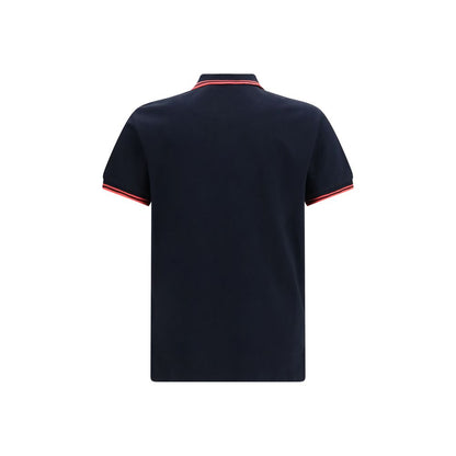 Blue Cotton Polo Shirt