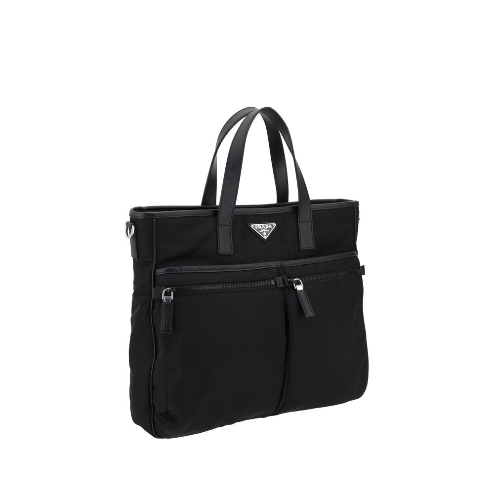 Black Nylon Shoulder Bag