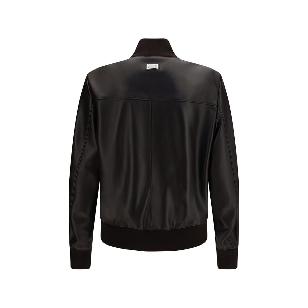 Brown Lamb Ovis Aries Aries Leather Jacket