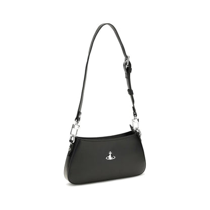 Black Calf Leather Bos Taurus Shoulder Bag