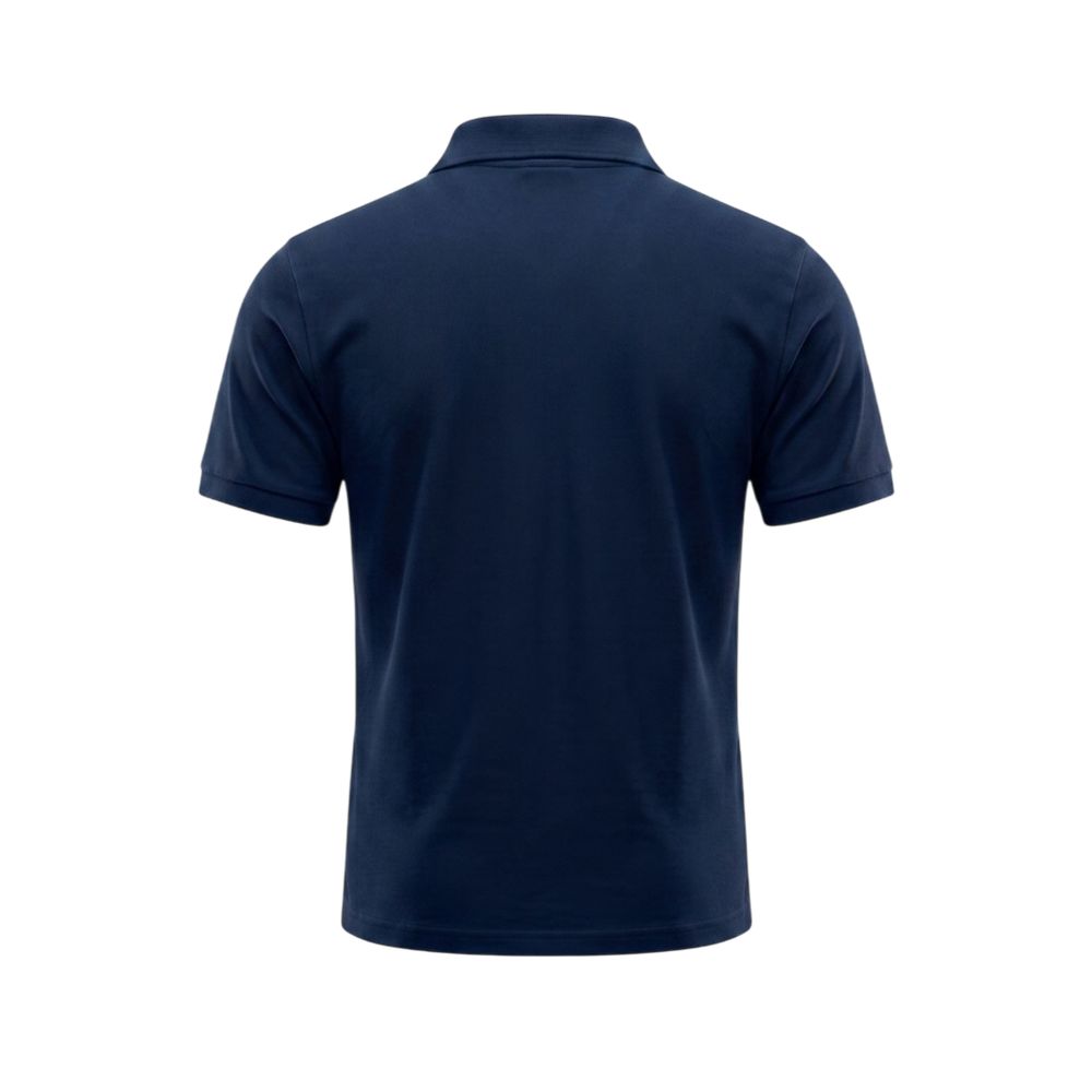 Blue Cotton Men's Polo Shirt