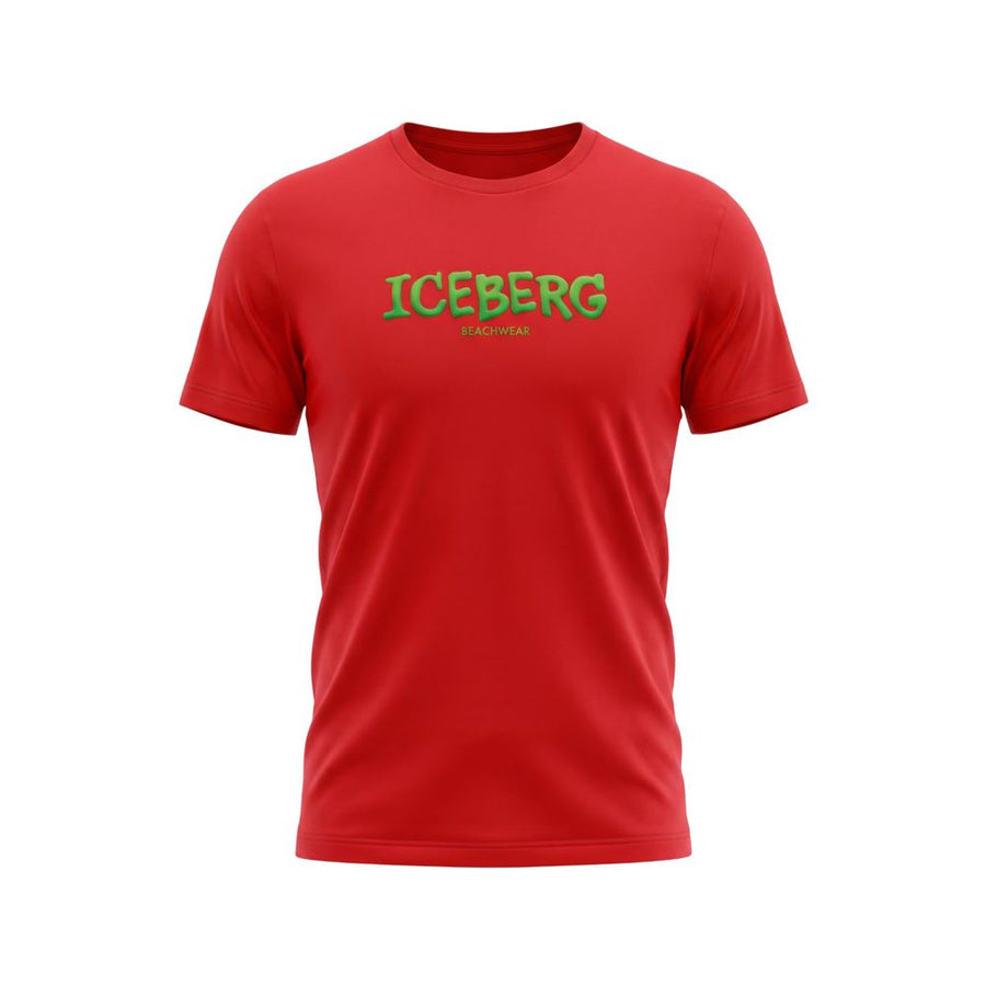 Red Cotton Men T-Shirt