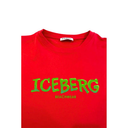 Red Cotton Men T-Shirt