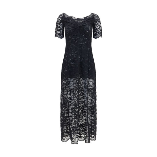 Black Polyamide Long Dress