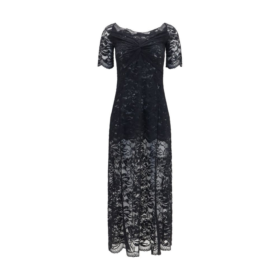 Black Polyamide Long Dress