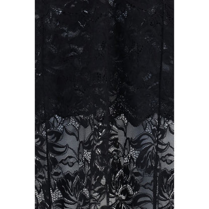Black Polyamide Long Dress