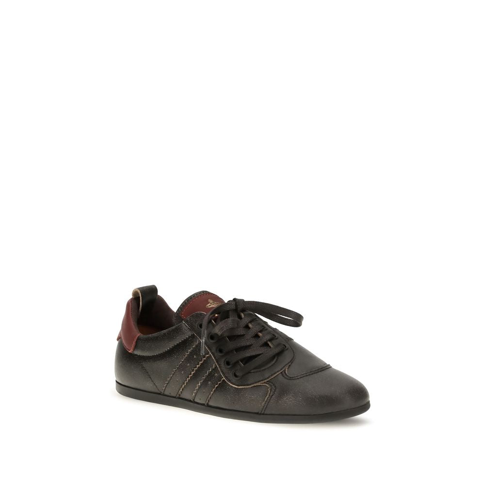 Black Calf Leather Bos Taurus Sneakers