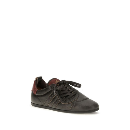 Black Calf Leather Bos Taurus Sneakers