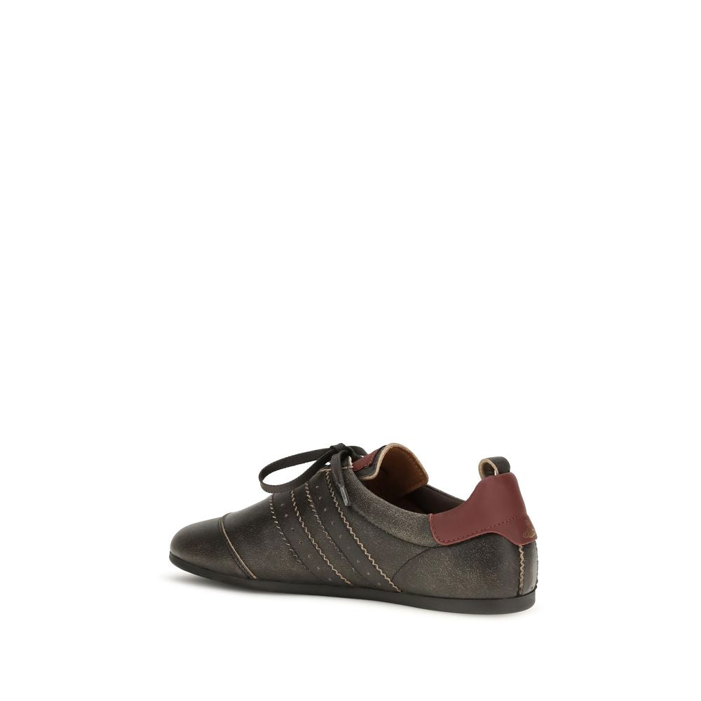 Black Calf Leather Bos Taurus Sneakers
