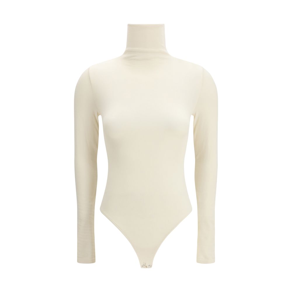 Beige Cotton Bodysuit