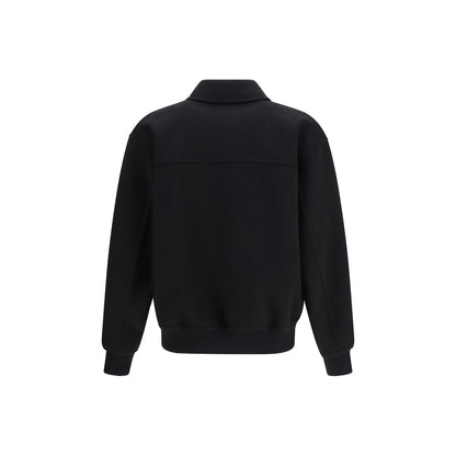 Black Wool Oves Aries Biker Jacket